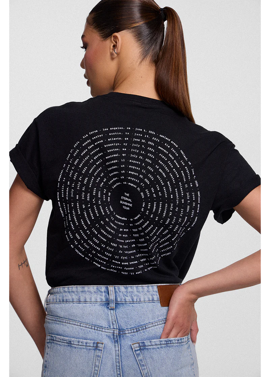 Eternal Sunshine Tour Swirl T-Shirt Black Ariana Grande