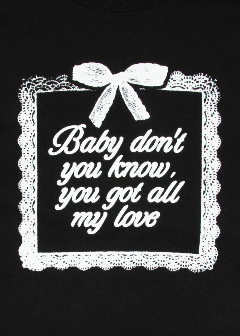 yours truly 10th anniversary all my love crewneck
