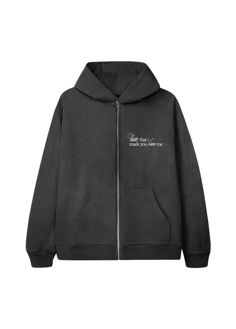 Ariana Grande Hate That I Made You Love Me Flower Zip Hoodie