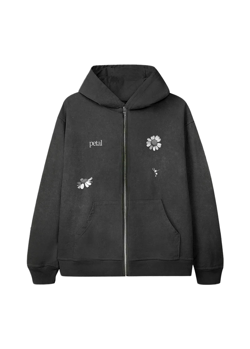 petal zip hoodie