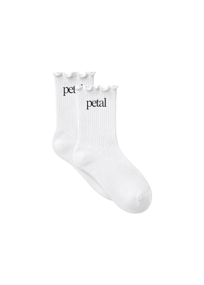 Ariana Grande Petal White Logo Fan Socks